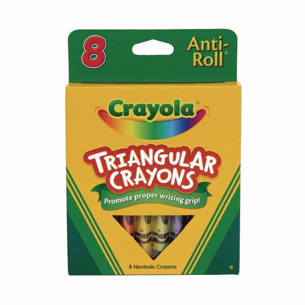 Crayola Triangular Crayons, PK8 52-4008 | Zoro